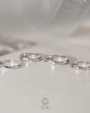  Nhẫn cưới đẹp vàng 18k tròn trơn đơn giản sang trọng khắc chữ Gix Jewel 