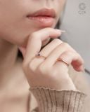  Nhẫn signet nữ vàng 18k & bạc đẹp khắc tên theo yêu cầu | Gix Jewel 