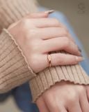  Nhẫn signet nữ vàng 18k & bạc đẹp khắc tên theo yêu cầu | Gix Jewel 