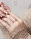  Nhẫn vàng nữ đẹp đính đá xanh phong thuỷ | Gix Jewel 