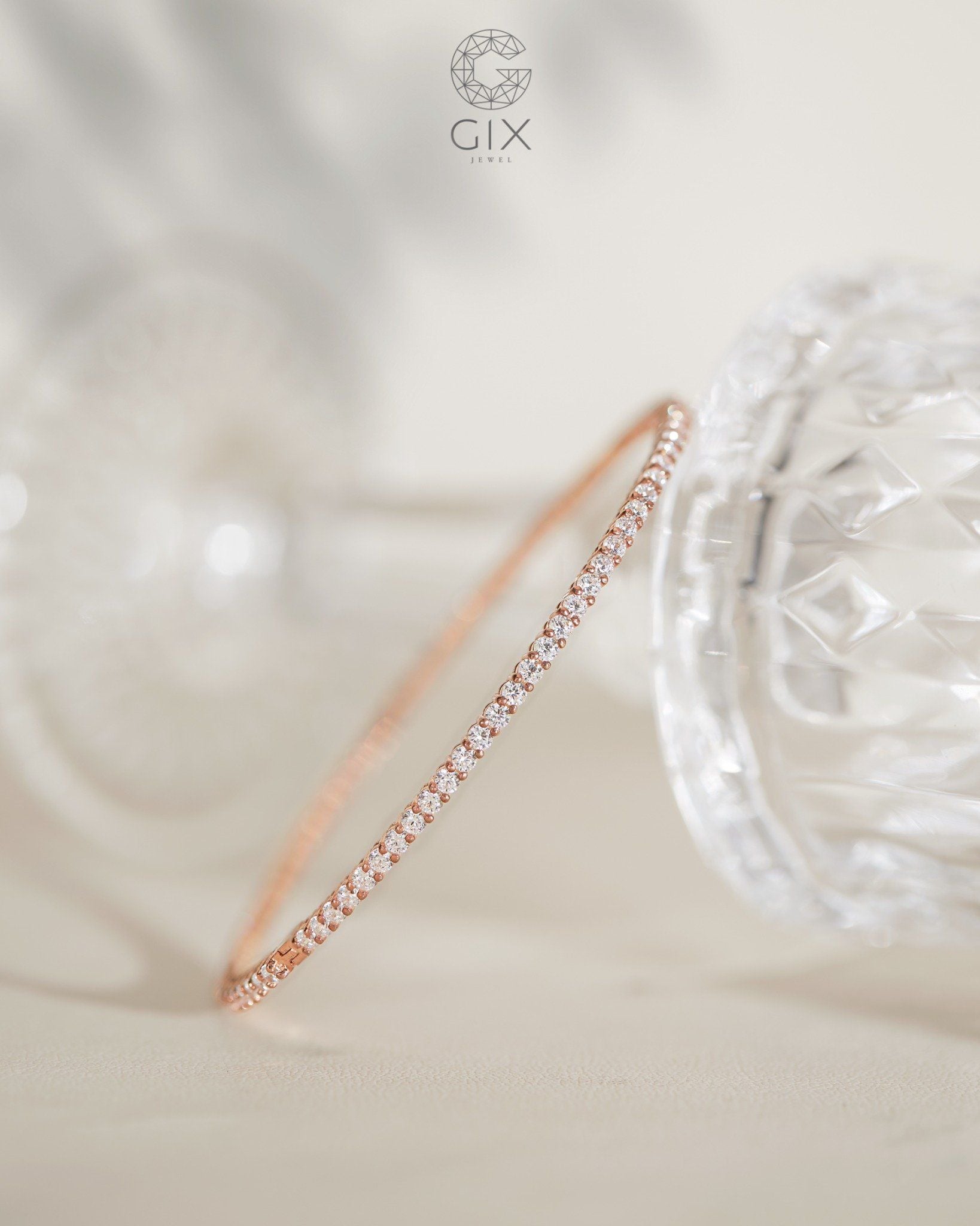  Vòng tay kim cương vàng 18k & bạc đẹp Gix Jewel 