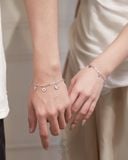  Vòng tay đôi lắc xích nam nữ gắn charm theo yêu cầu | Gix Jewel 