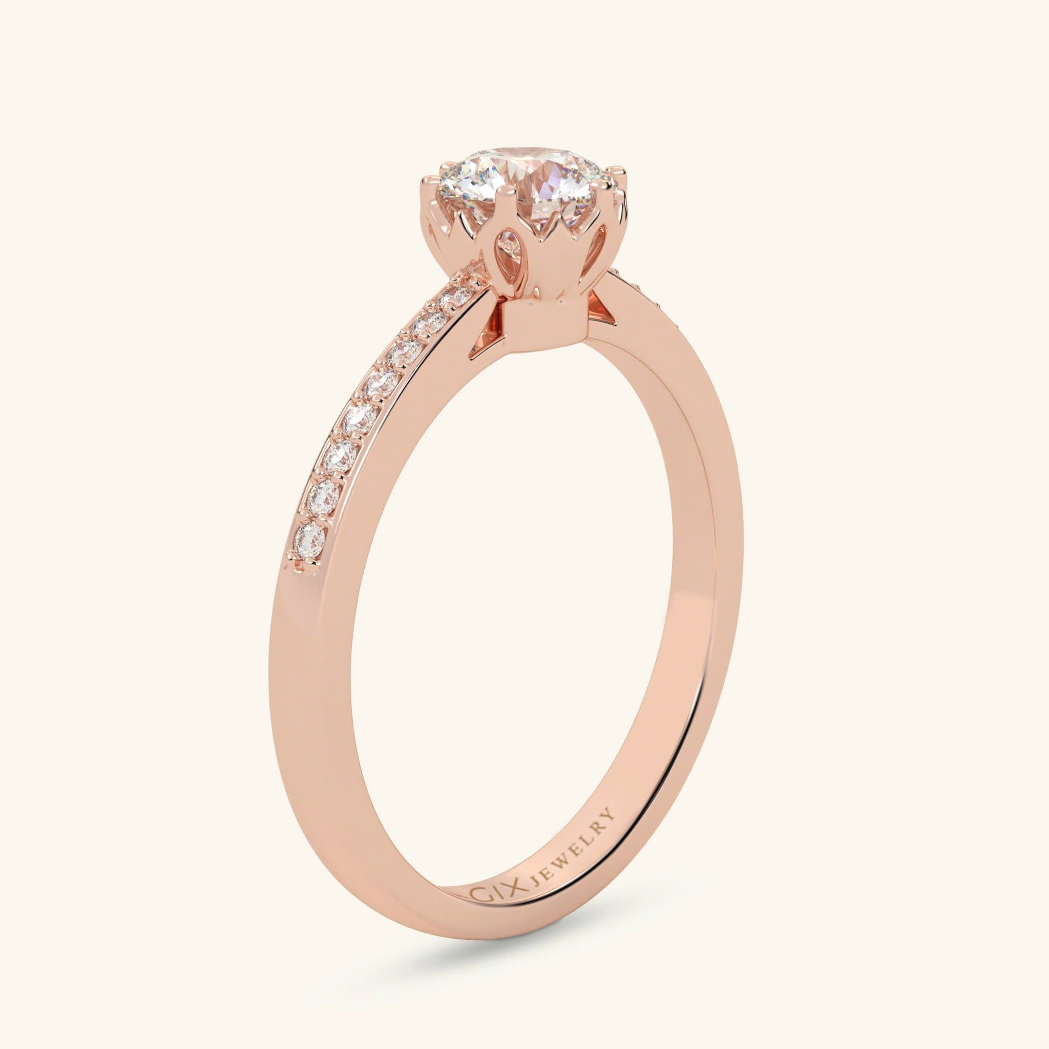  Nhẫn cầu hôn vàng 18k Burning Kiss | Gix Jewel 