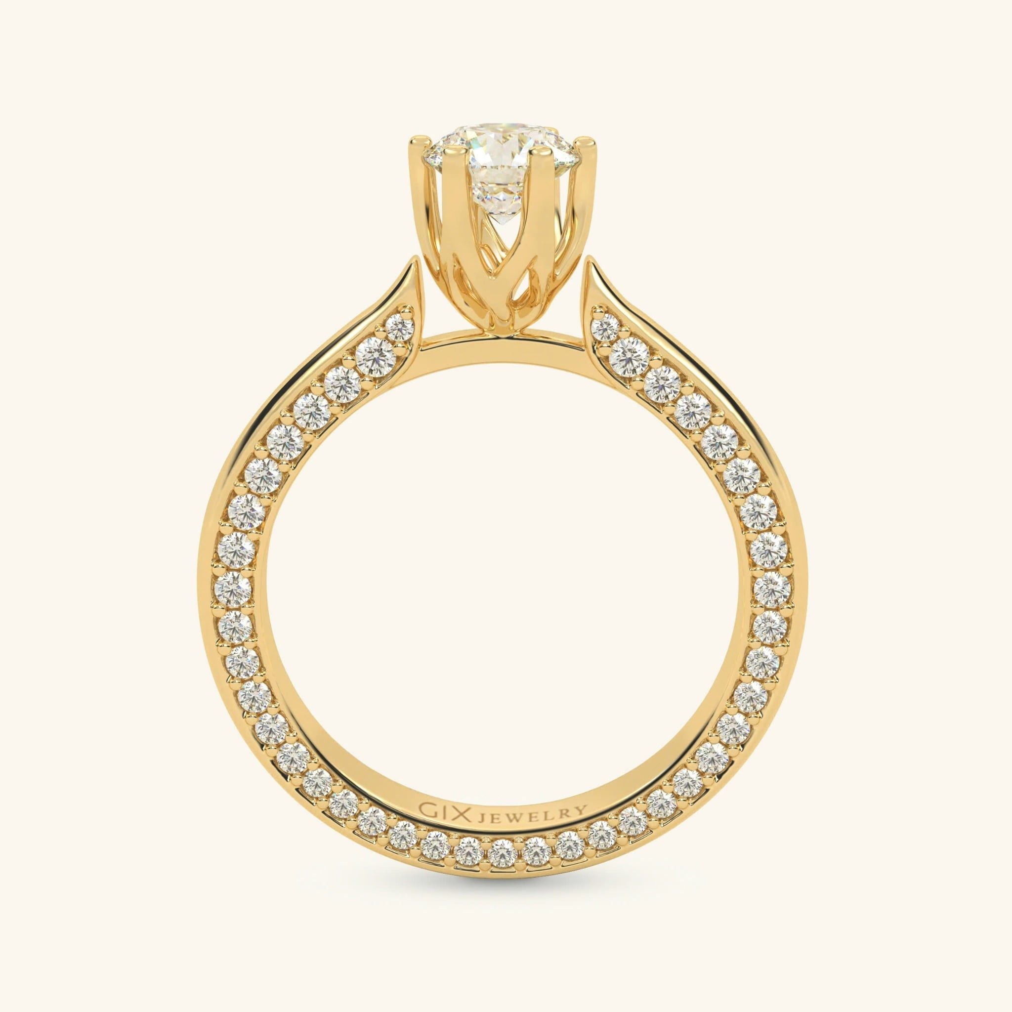  Nhẫn cầu hôn vàng 14k Tulip Embrace | Gix Jewel 