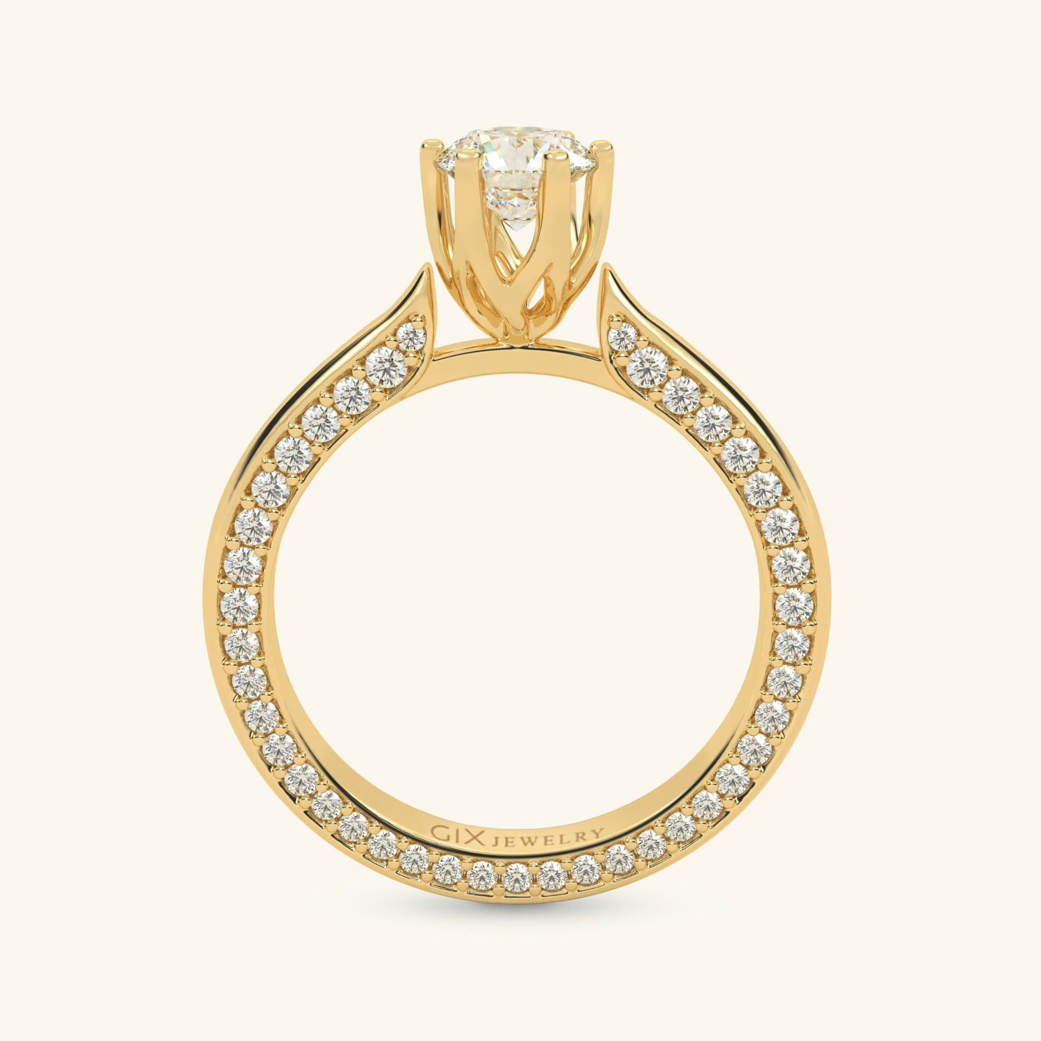  Nhẫn cầu hôn vàng 18k Tulip Embrace | Gix Jewel 