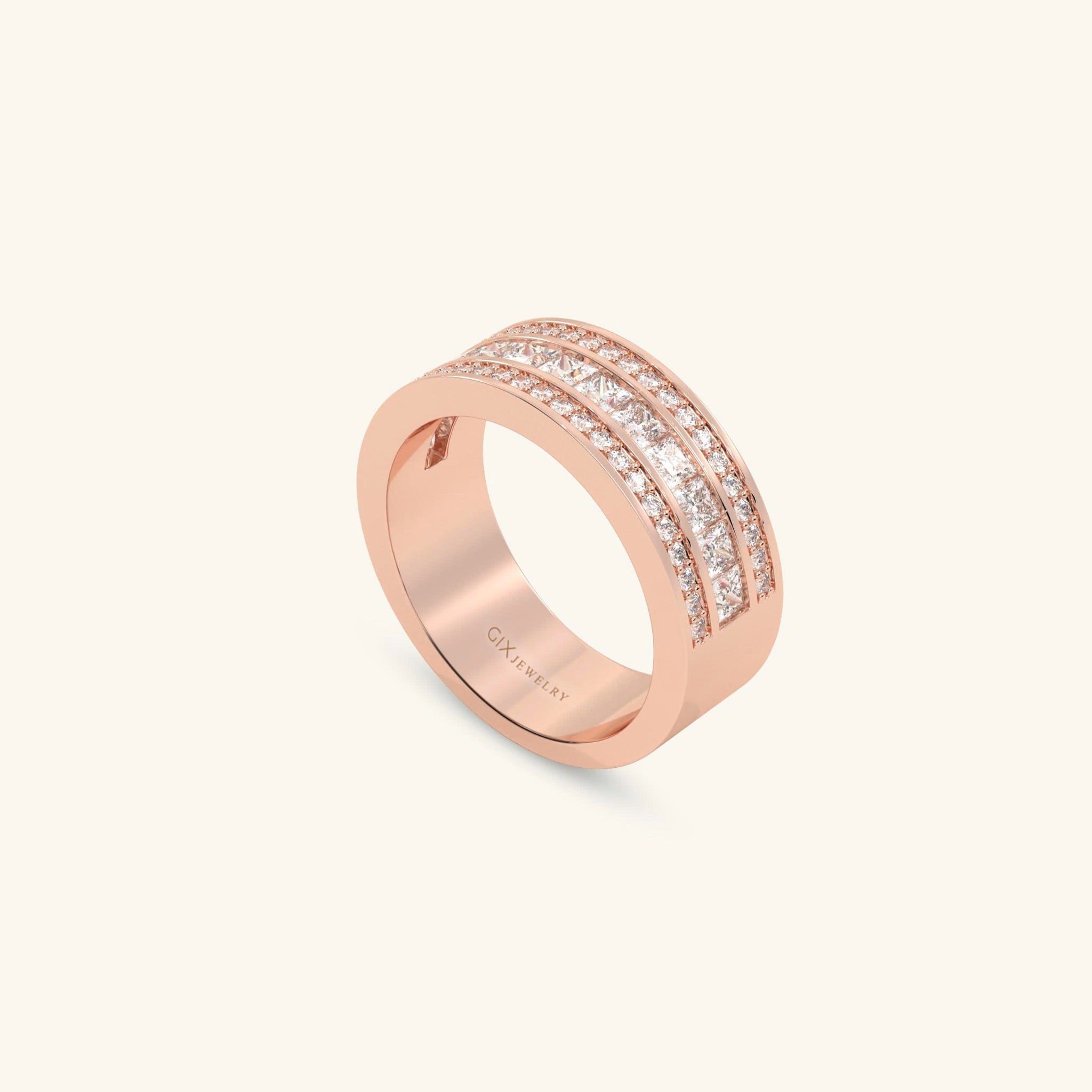  Nhẫn cưới vàng 18k thiết kế riêng - GCR25050212 | Gix Jewel 