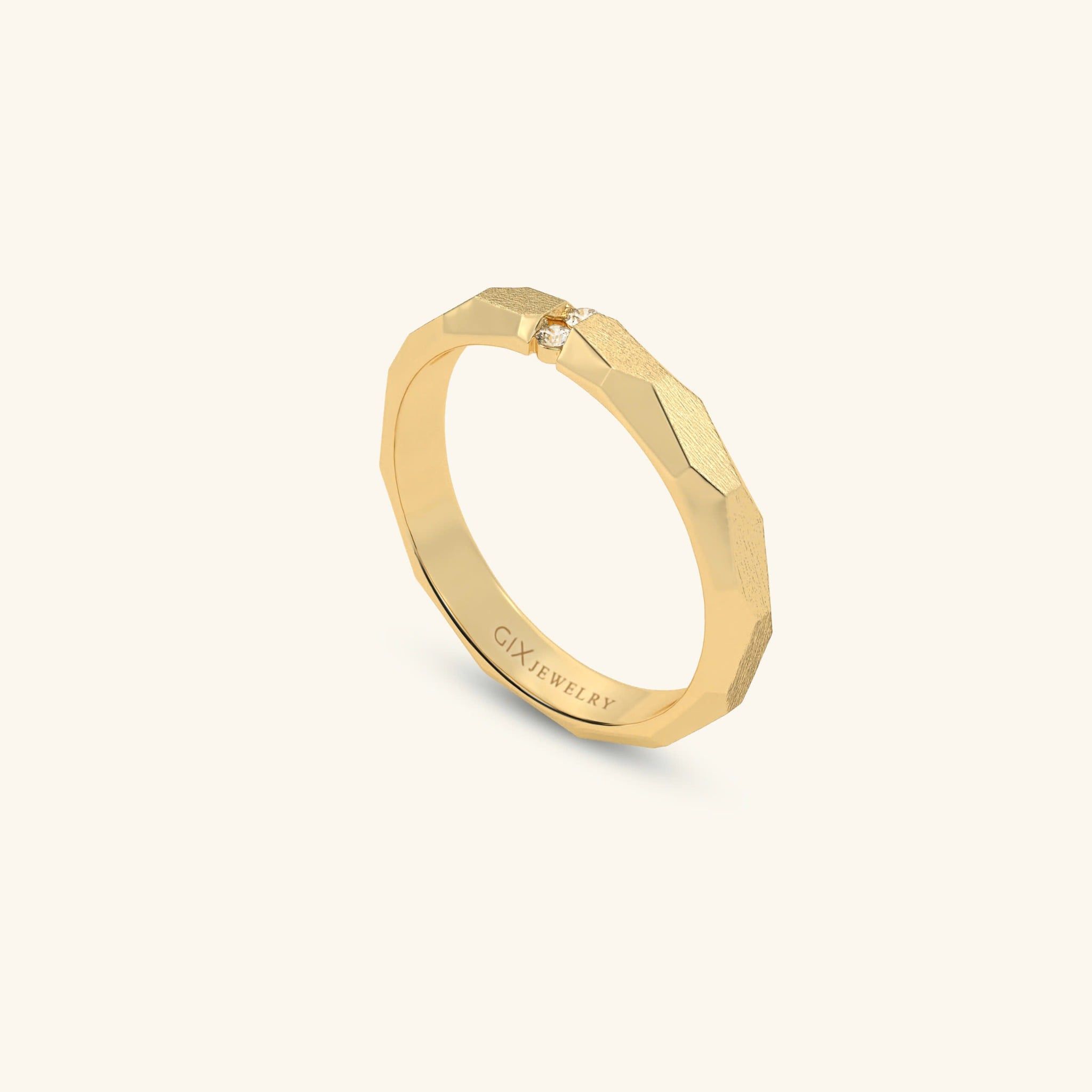  Nhẫn cưới vàng 10k thiết kế riêng - GCR25050240 | Gix Jewel 