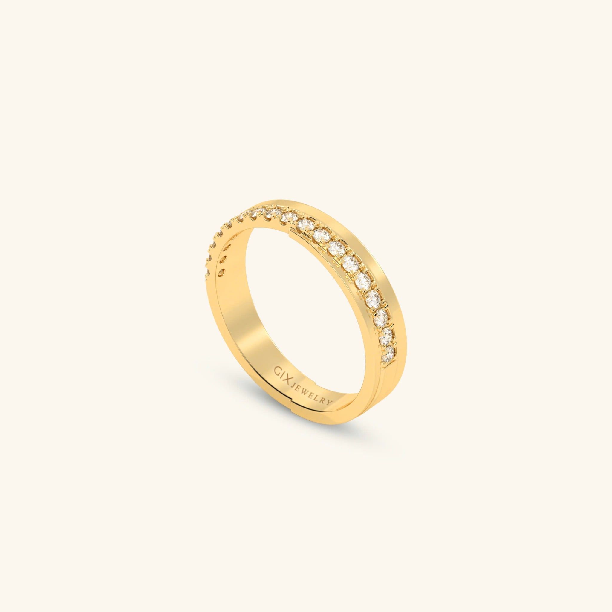  Nhẫn cưới vàng 18k thiết kế riêng - GCR25050230 | Gix Jewel 