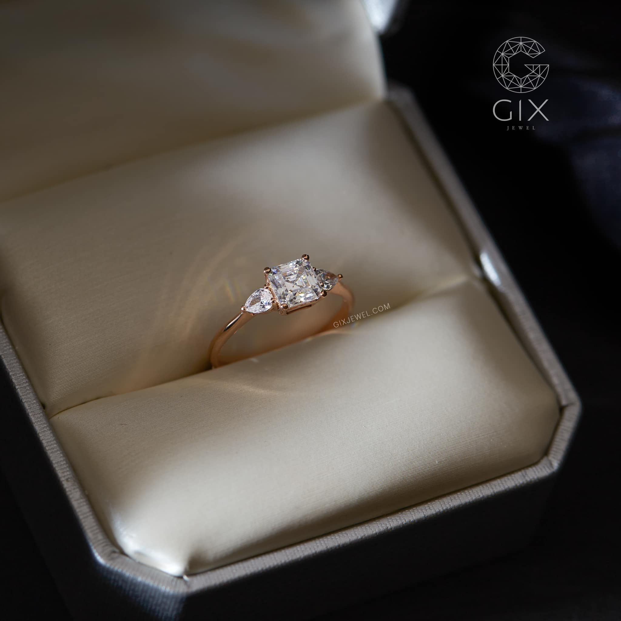  Nhẫn đính hôn bạc Timeless Bond | Gix Jewel 