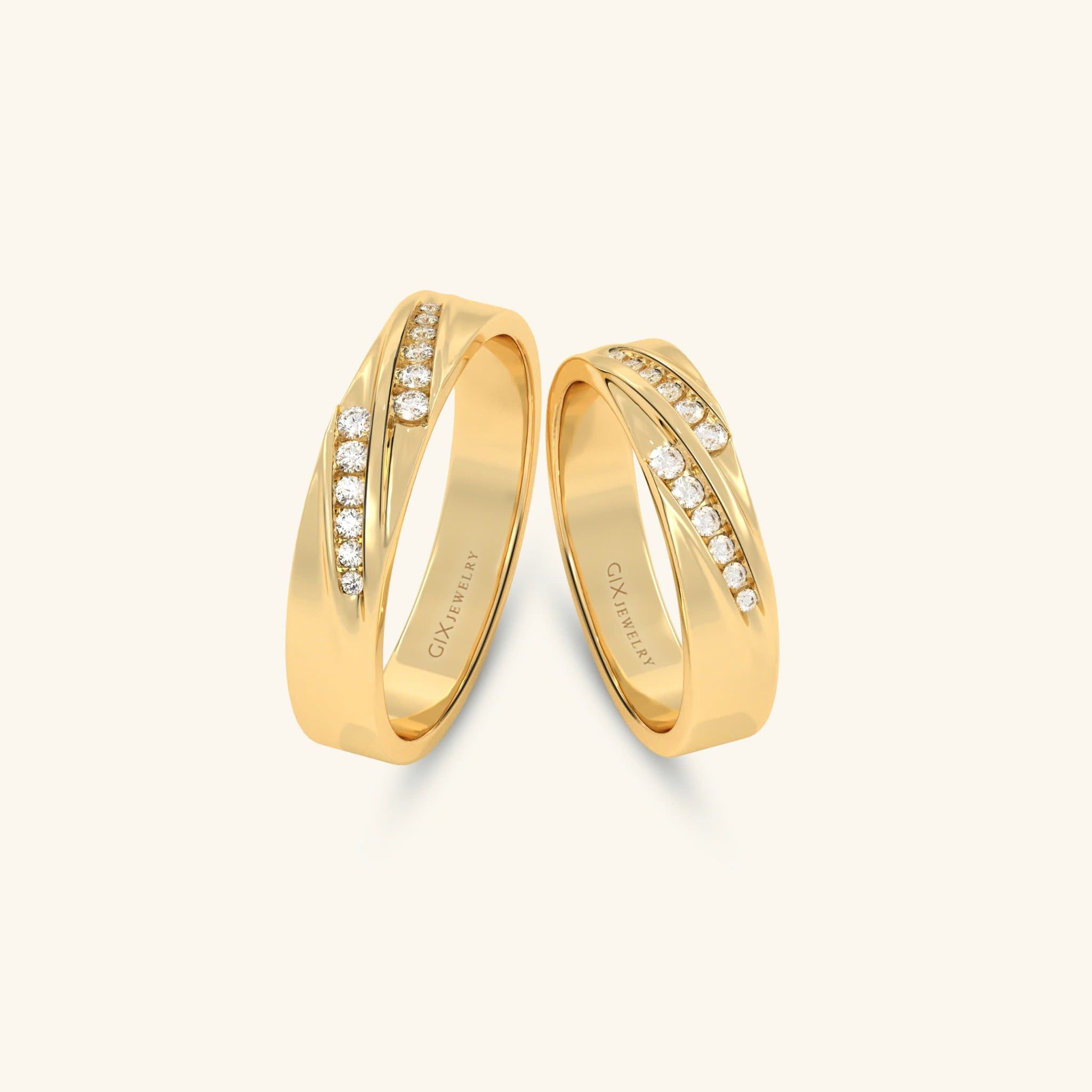  Nhẫn cưới vàng 14k thiết kế riêng - GCR25050298 | Gix Jewel 