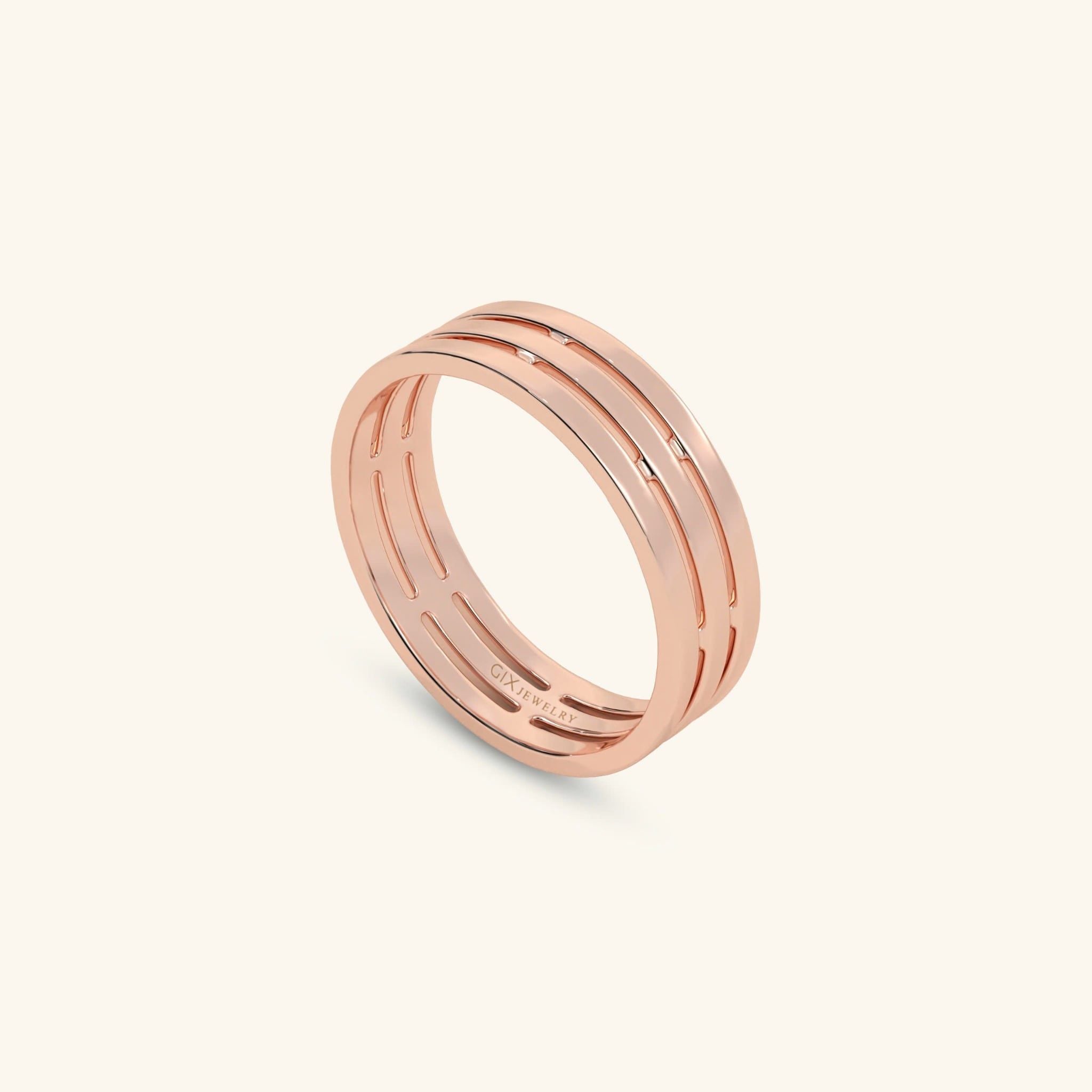  Nhẫn cưới vàng 10k thiết kế riêng - GCR25050304 | Gix Jewel 