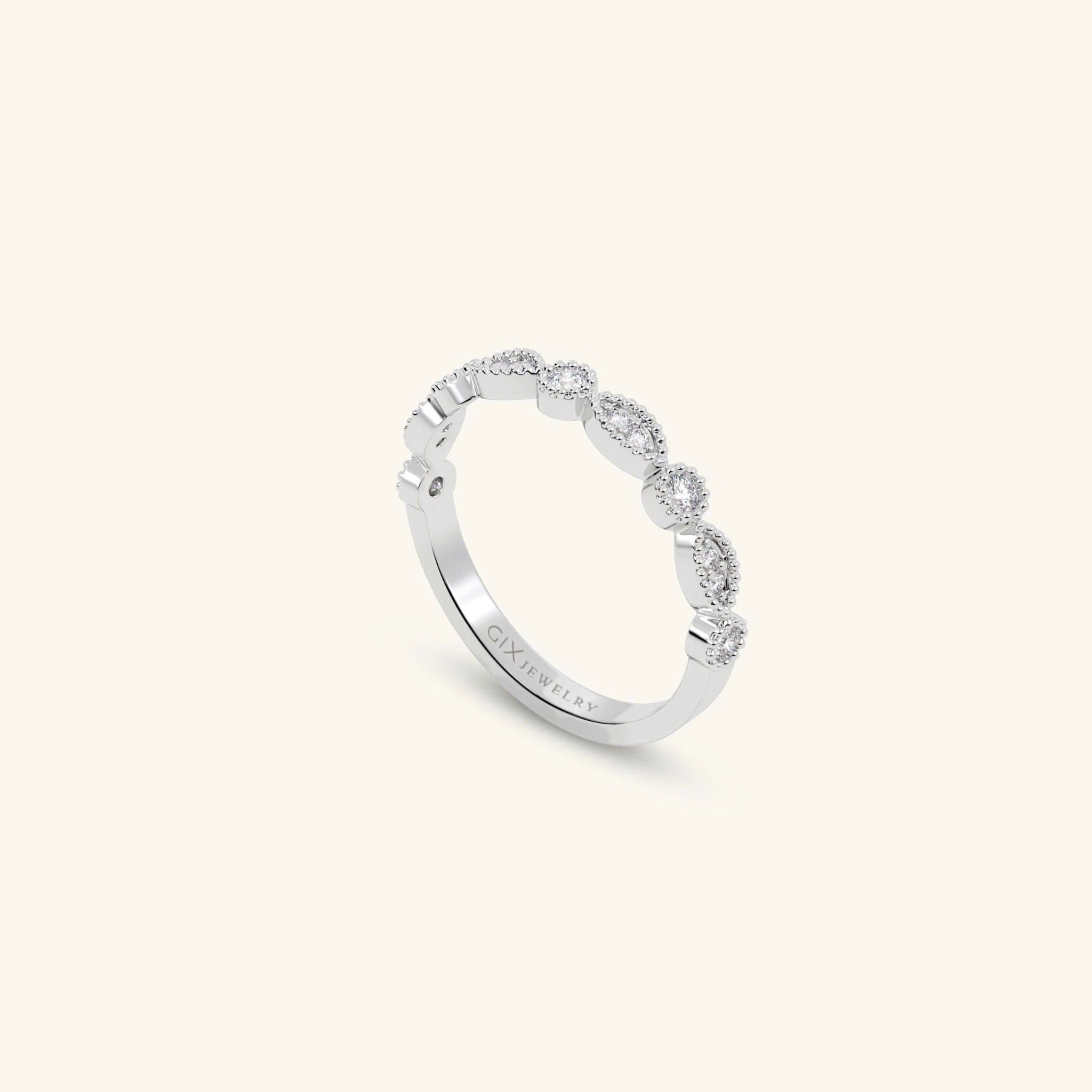  Nhẫn cưới vàng 18k thiết kế riêng - GCR25050187 | Gix Jewel 