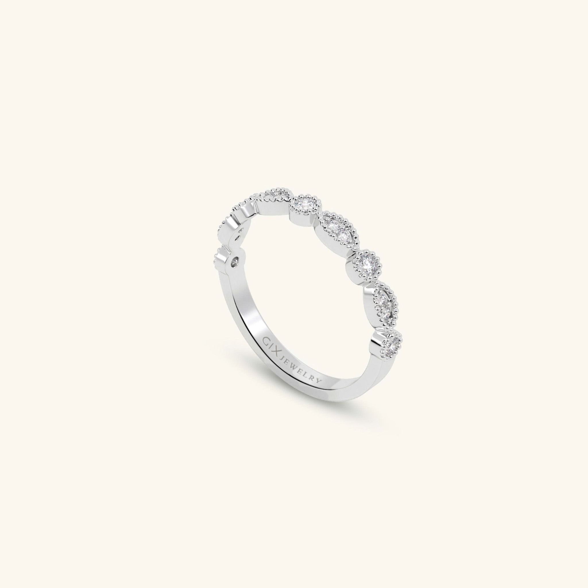  Nhẫn cưới cặp bạc thiết kế riêng - GCR25050187 | Gix Jewel 