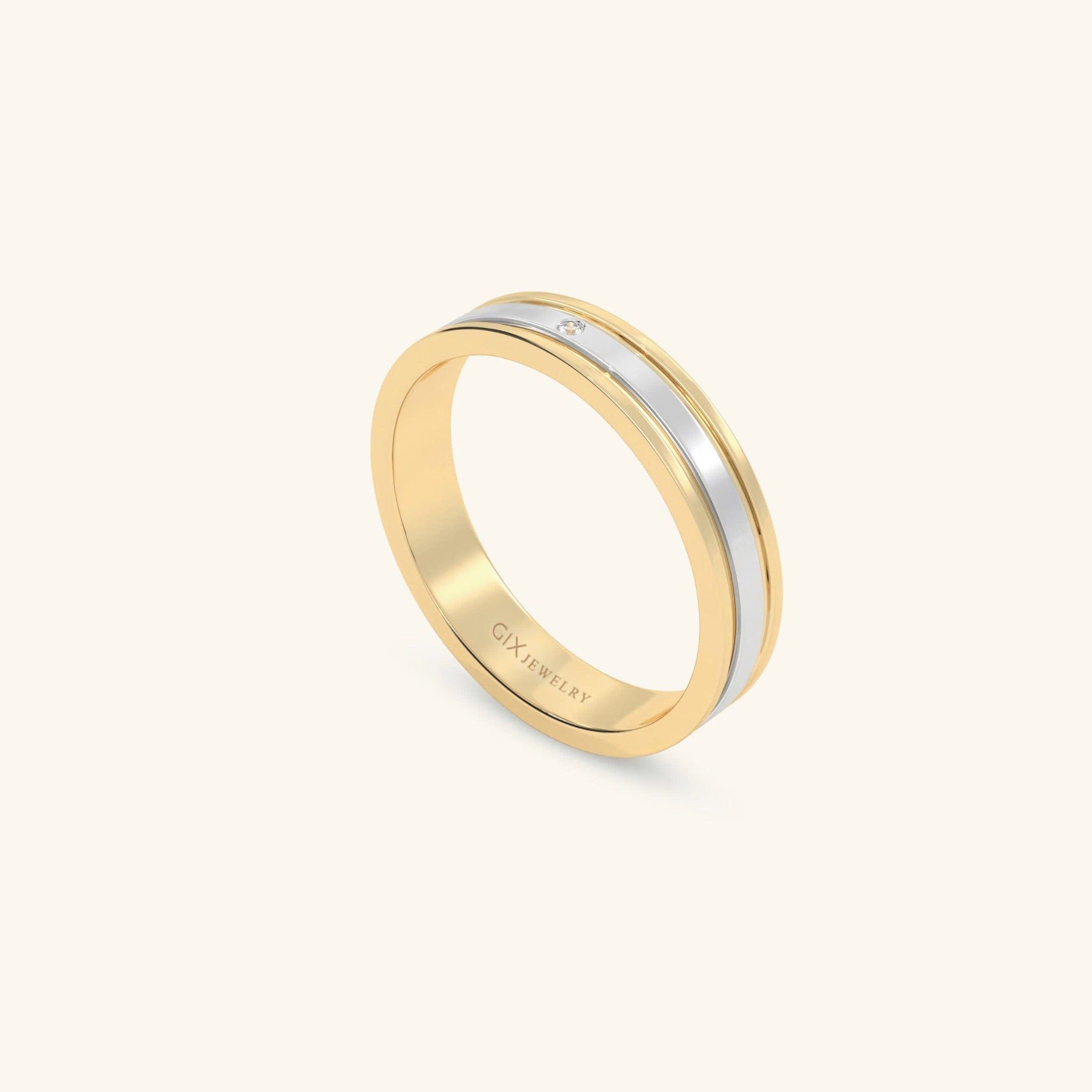  Nhẫn cưới vàng 14k thiết kế riêng - GCR25050186 | Gix Jewel 