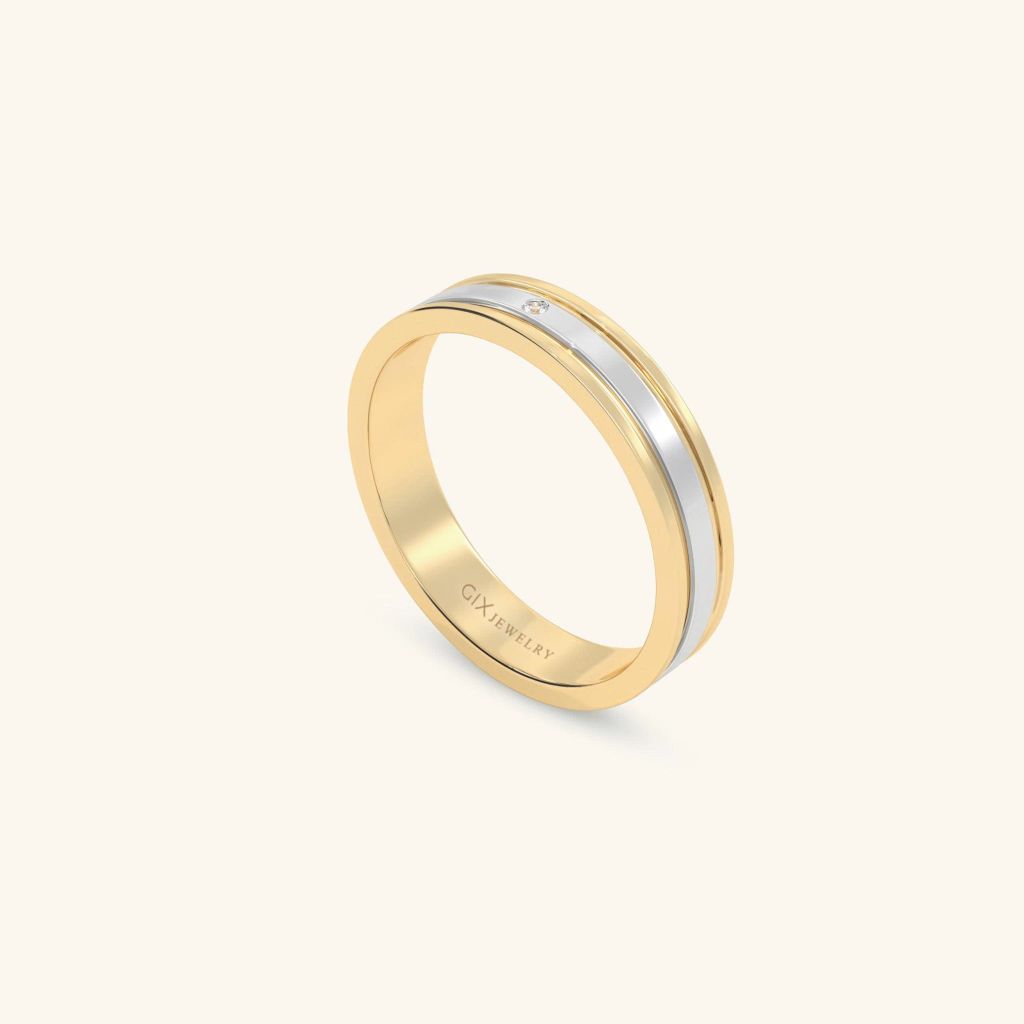  Nhẫn cưới vàng 18k thiết kế riêng - GCR25050186 | Gix Jewel 