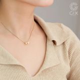  [CÓ SẴN] Dây chuyền khoen lật vàng 14k 2 mặt rubik | Gix Jewel 