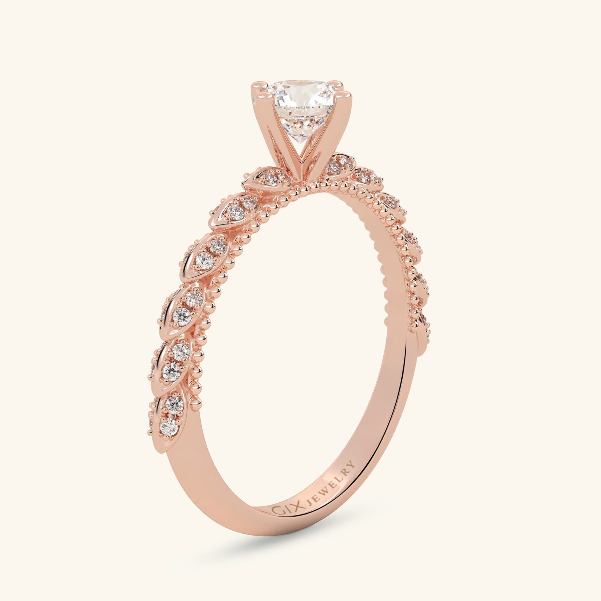  Nhẫn cầu hôn vàng 18k Fire Bloom | Gixjewelry 