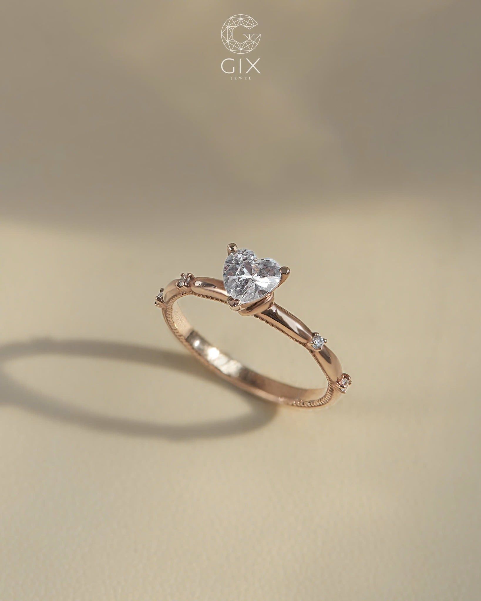 Nhẫn cầu hôn vàng 14k - GCH25050151 | Gixjewel 