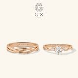  Nhẫn Cưới Vàng 610 Gix Jewel - GCR25050040 