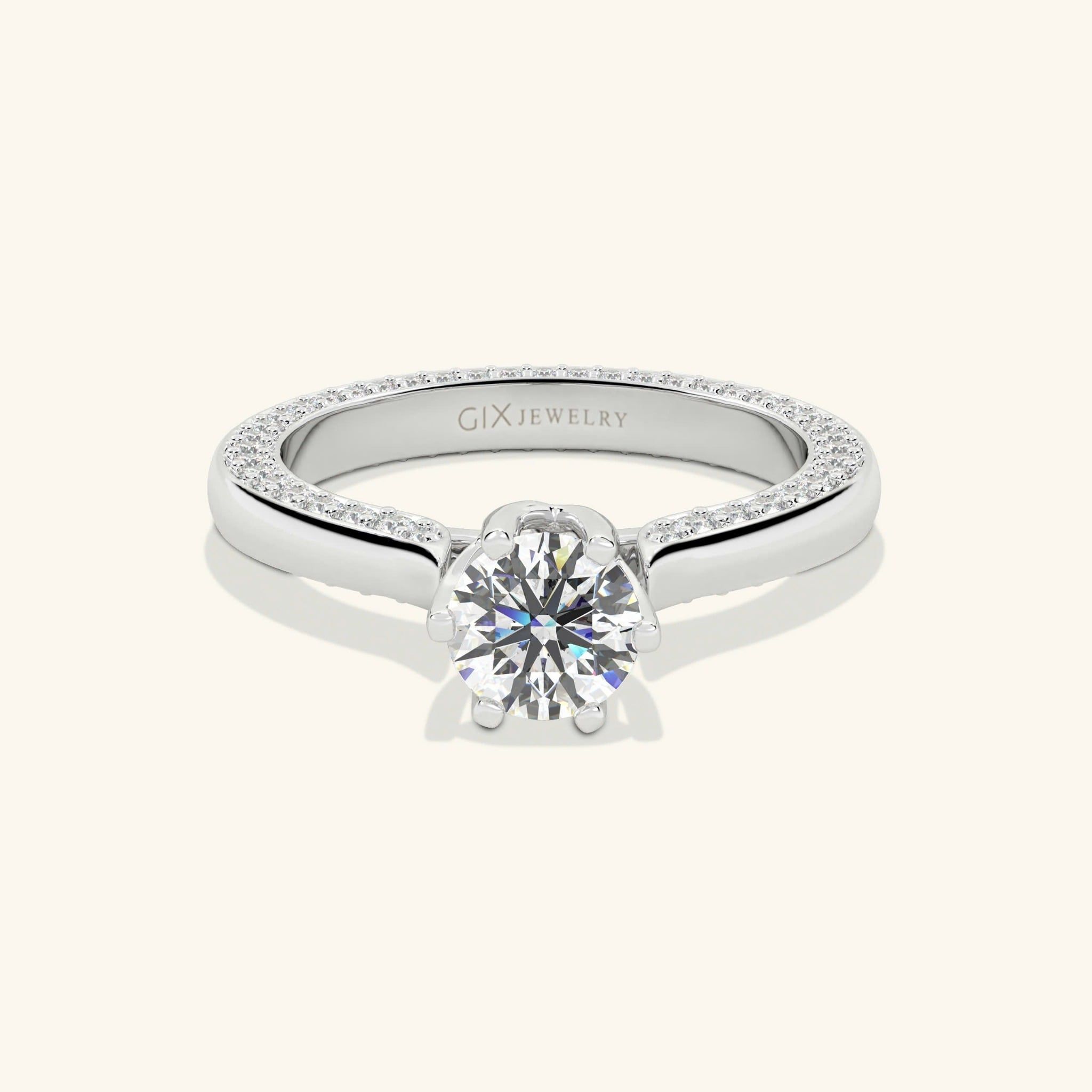  Nhẫn cầu hôn vàng 18k Tulip Embrace | Gix Jewel 