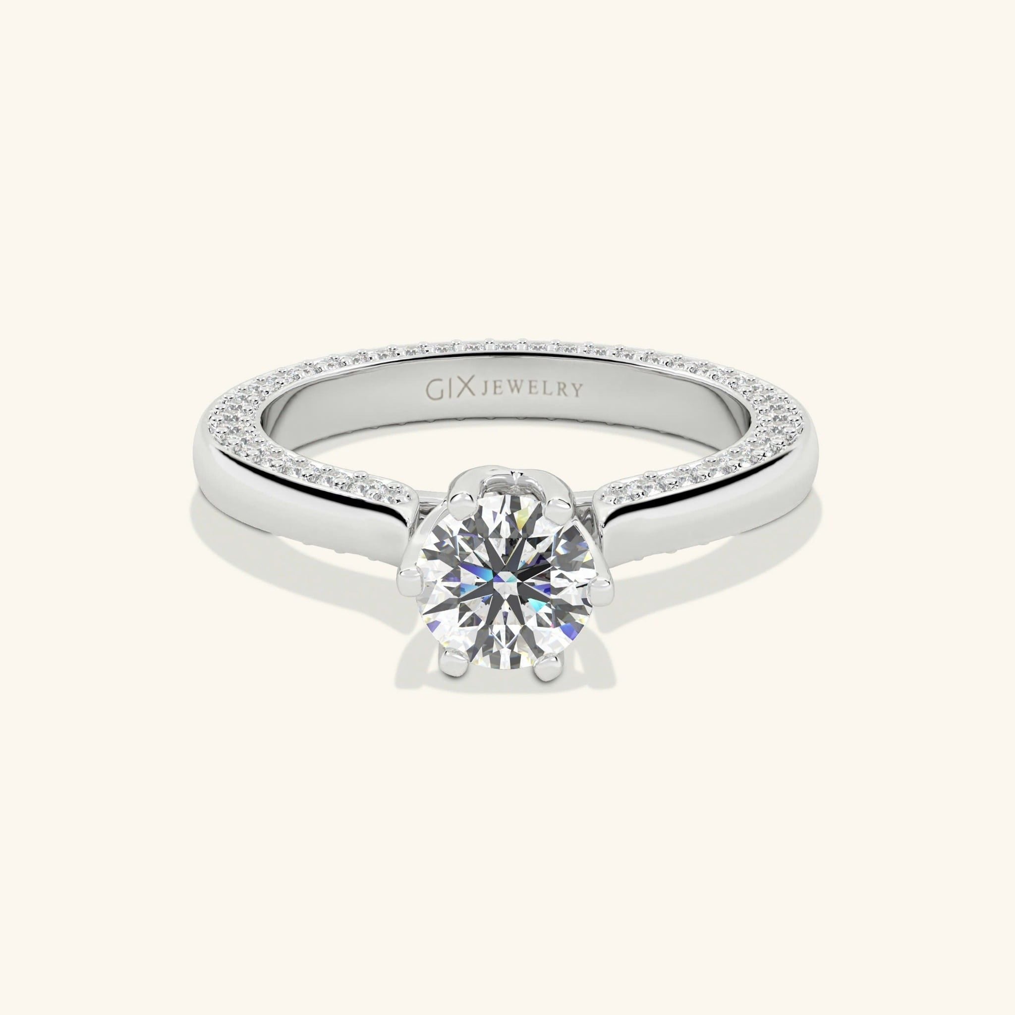  Nhẫn cầu hôn vàng 14k Tulip Embrace | Gix Jewel 