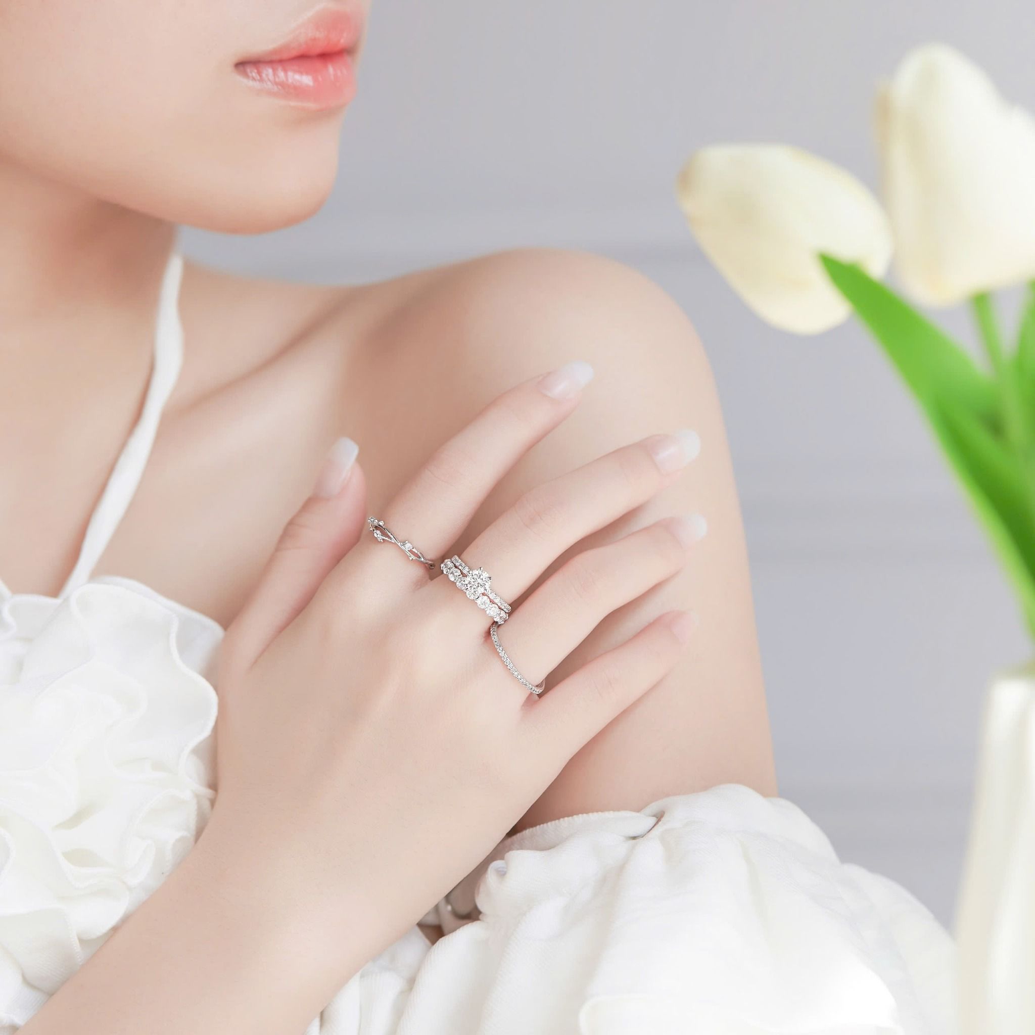  Nhẫn cầu hôn bạc Soft Blink | Gix Jewel 