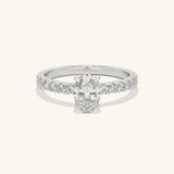  Nhẫn cầu hôn bạc Oval Bliss | Gix Jewel 