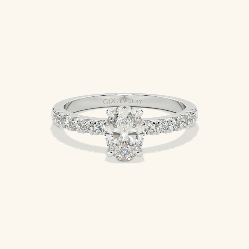 Nhẫn cầu hôn vàng 14k Oval Bliss | Gix Jewel