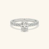  Nhẫn cầu hôn vàng 10k Oval Bliss | Gix Jewel 