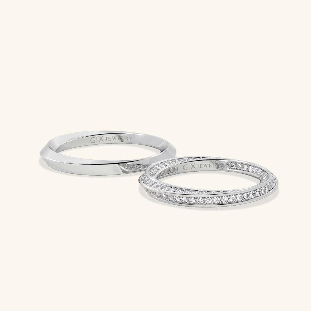 Nhẫn cưới vàng 18k thiết kế riêng - GCR25050287 | Gix Jewel