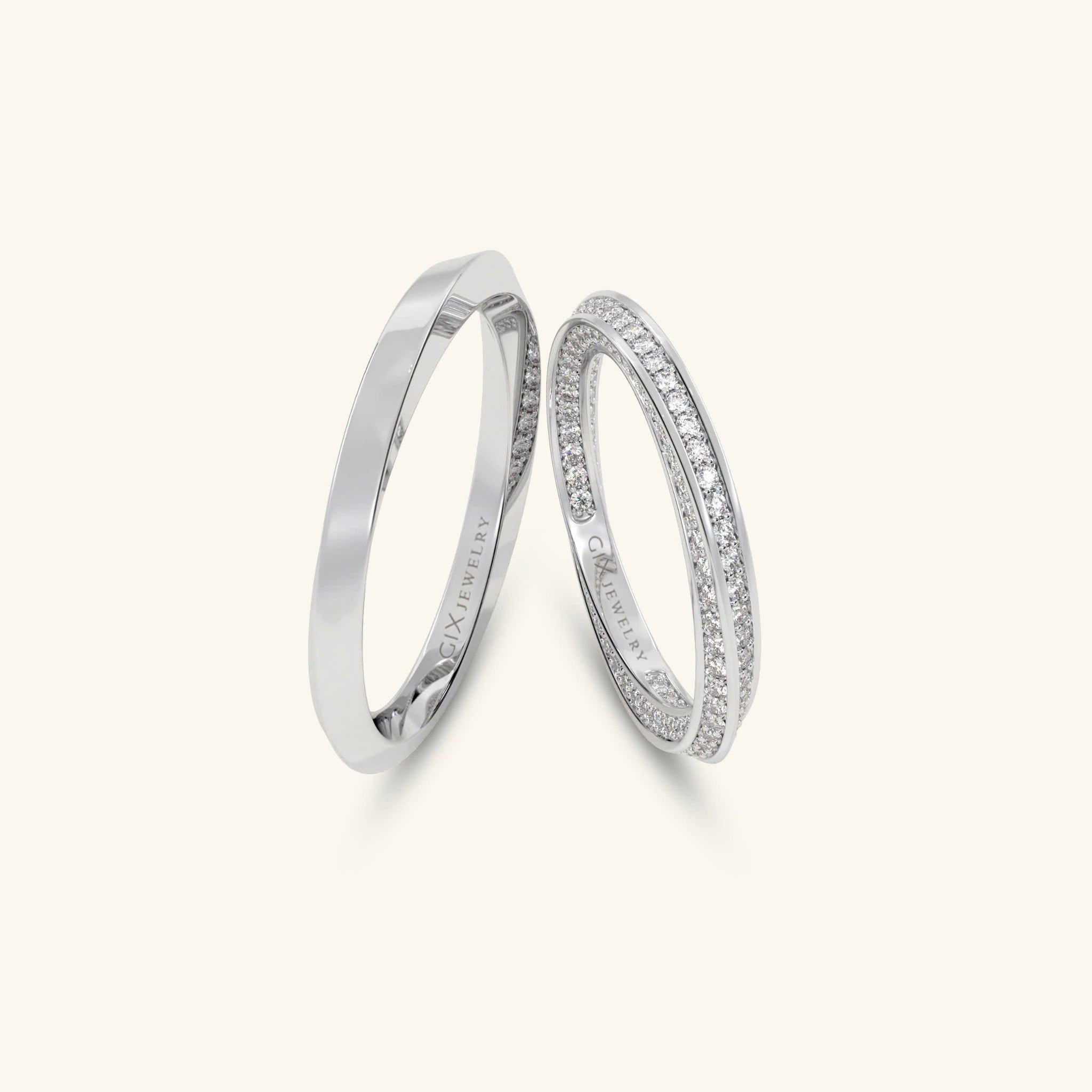  Nhẫn cưới vàng 10k thiết kế riêng - GCR25050287 | Gix Jewel 