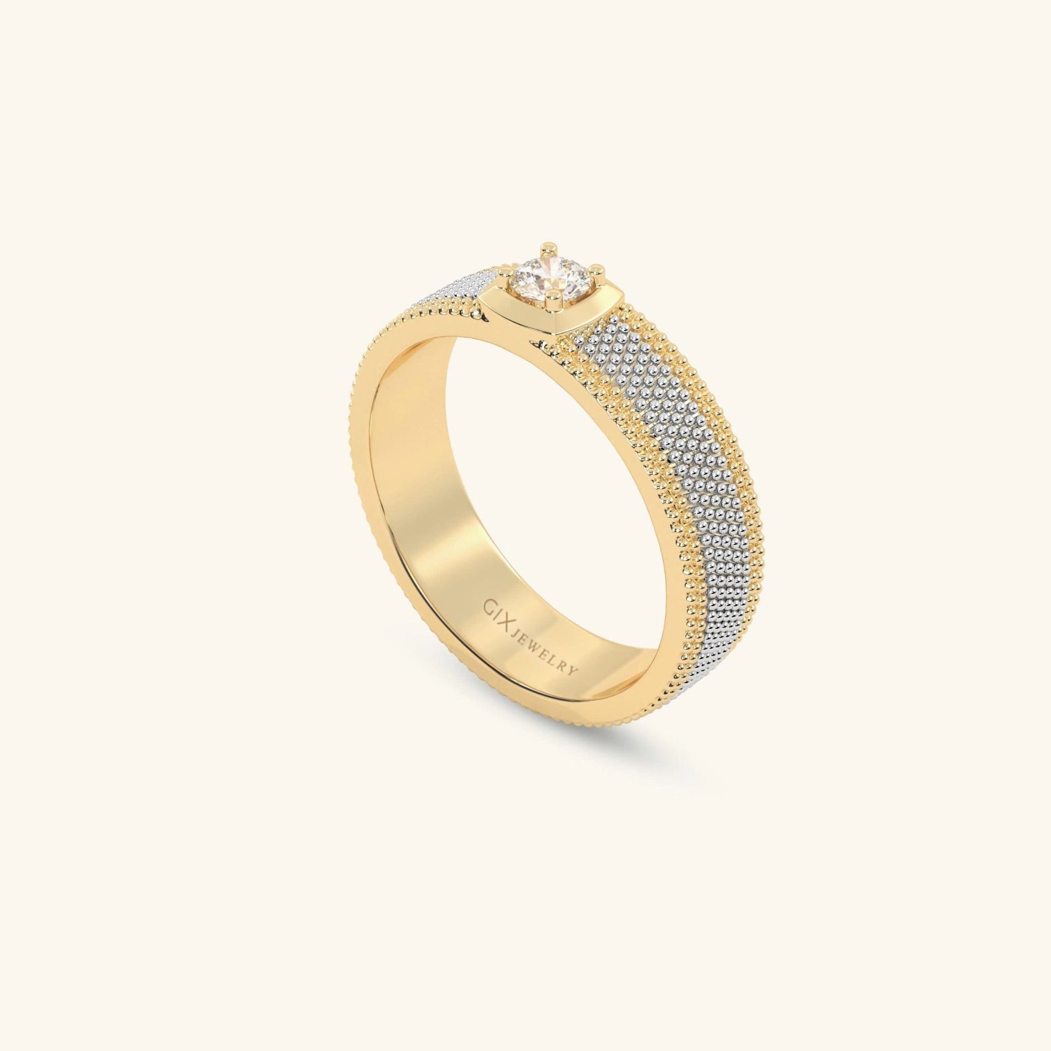  Nhẫn cưới vàng 18k thiết kế riêng - GCR25050194 | Gix Jewel 