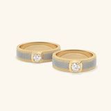  Nhẫn cưới cặp bạc thiết kế riêng - GCR25050194 | Gix Jewel 