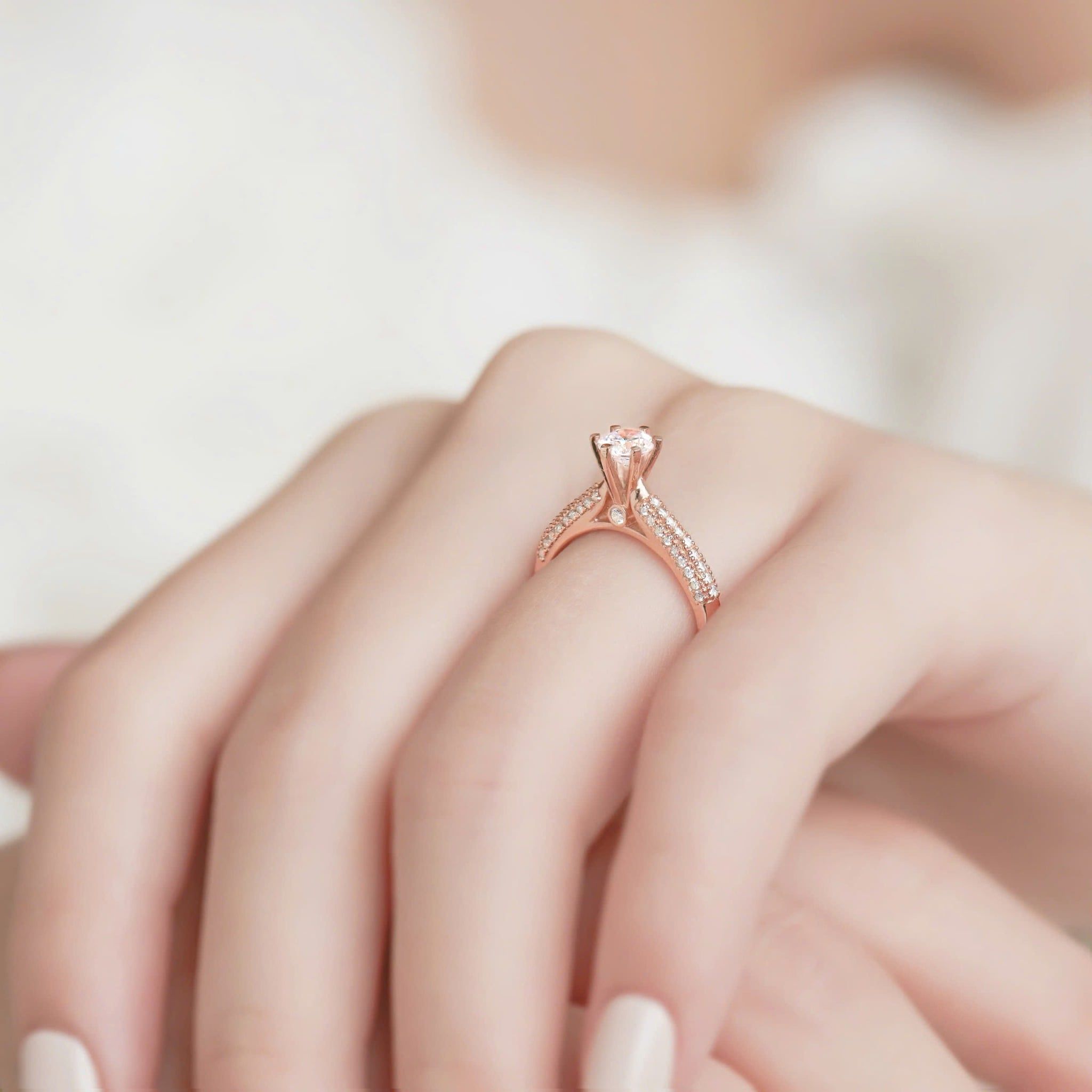  Nhẫn cầu hôn vàng 18k Velours Kiss | Gix Jewel 