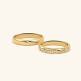 Nhẫn cưới vàng 18k thiết kế riêng - GCR25050305 | Gix Jewel 