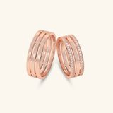  Nhẫn cưới vàng 10k thiết kế riêng - GCR25050304 | Gix Jewel 