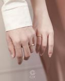  Nhẫn cưới vàng 14k đính full kim cương tấm Gix Jewel - GCR25050103 