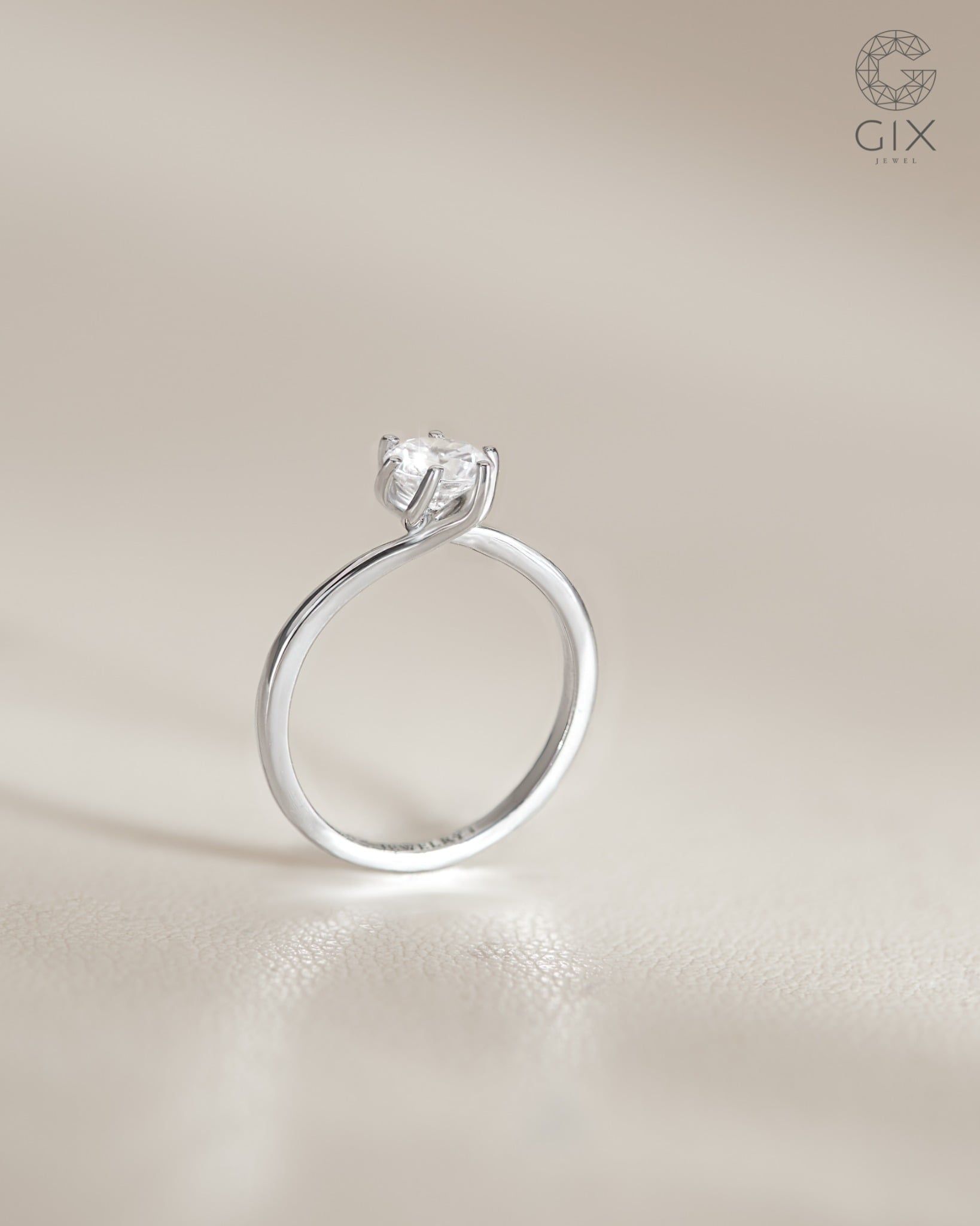  Nhẫn cầu hôn vàng 10k Sweet Fern | Gixjewel 
