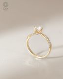  Nhẫn cầu hôn vàng 18k Trellis Diamond  | Gix Jewel 
