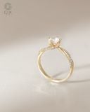  Nhẫn cầu hôn vàng 14k Trellis Diamond  | Gix Jewel 