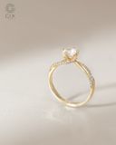  Nhẫn cầu hôn vàng 10k Trellis Diamond  | Gix Jewel 