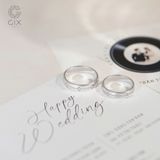  Nhẫn cưới vàng 610 hoa văn đẹp đính kim cương Gix - GCR25050112 