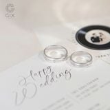  Nhẫn cưới vàng 10k hoa văn đẹp đính kim cương Gix - GCR25050112 