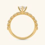  Nhẫn cầu hôn vàng 18k Fire Bloom | Gixjewelry 
