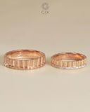  Nhẫn cưới vàng 14k thiết kế riêng - GCR25050013 | Gix Jewel 