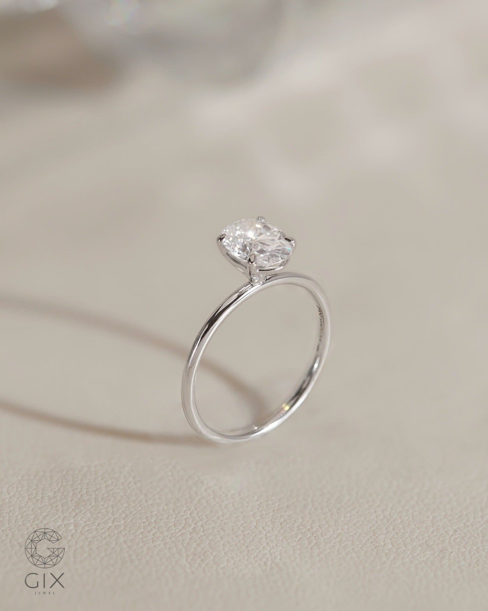  Nhẫn cầu hôn vàng 14k True Curve | Gix Jewel 