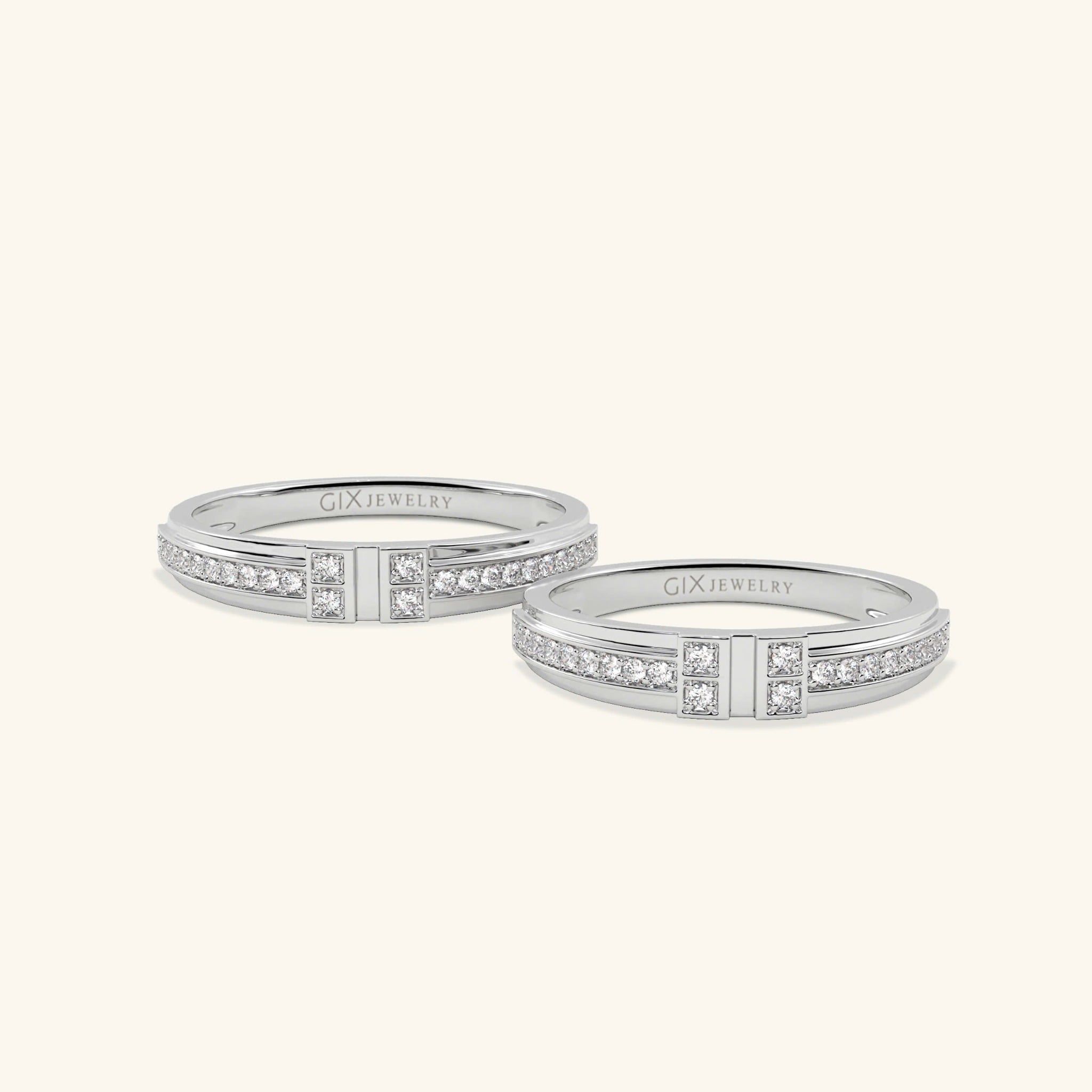  Nhẫn cưới vàng 10k thiết kế riêng - GCR25050166 | Gix Jewel 