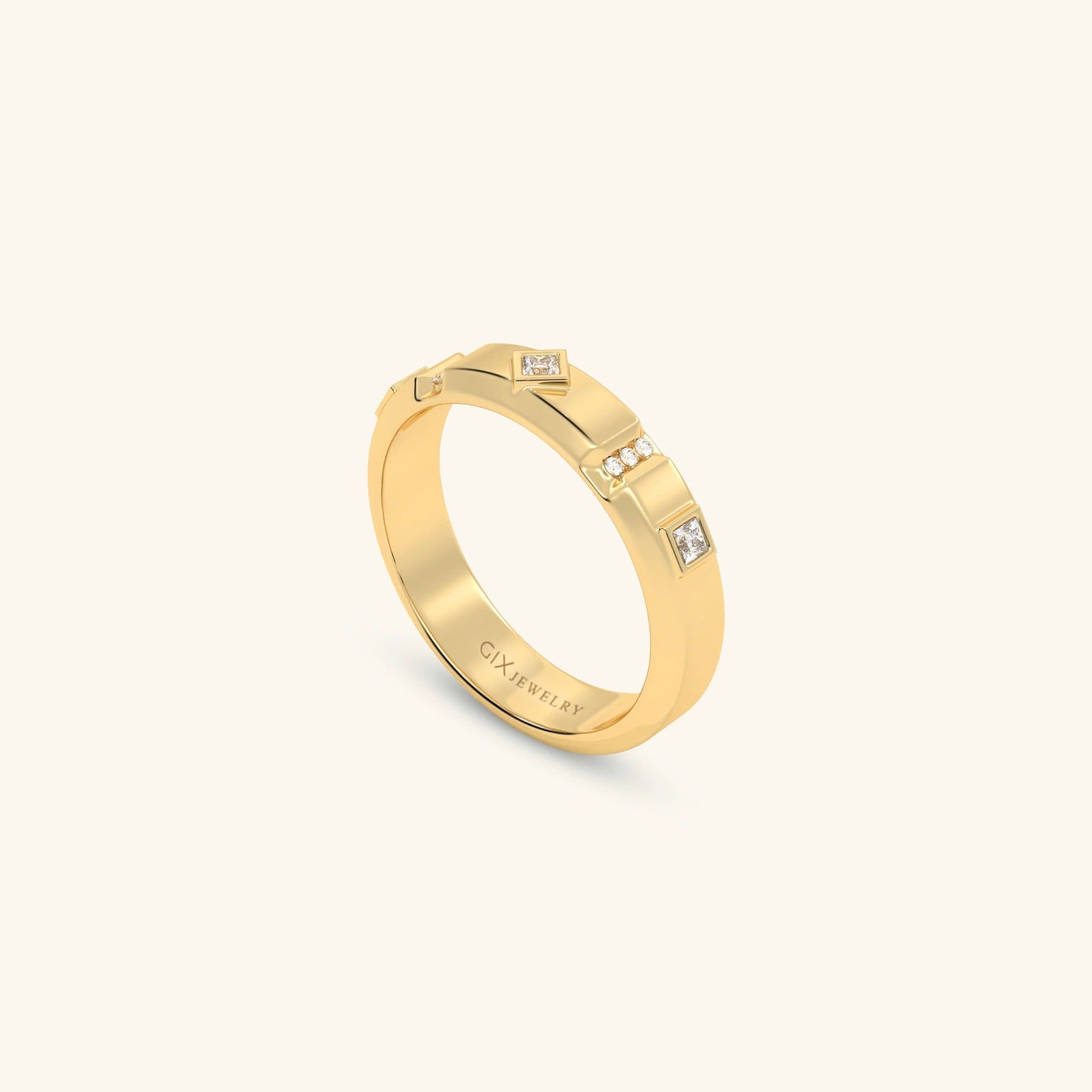  Nhẫn cưới vàng 14k thiết kế riêng - GCR25050289 | Gix Jewel 