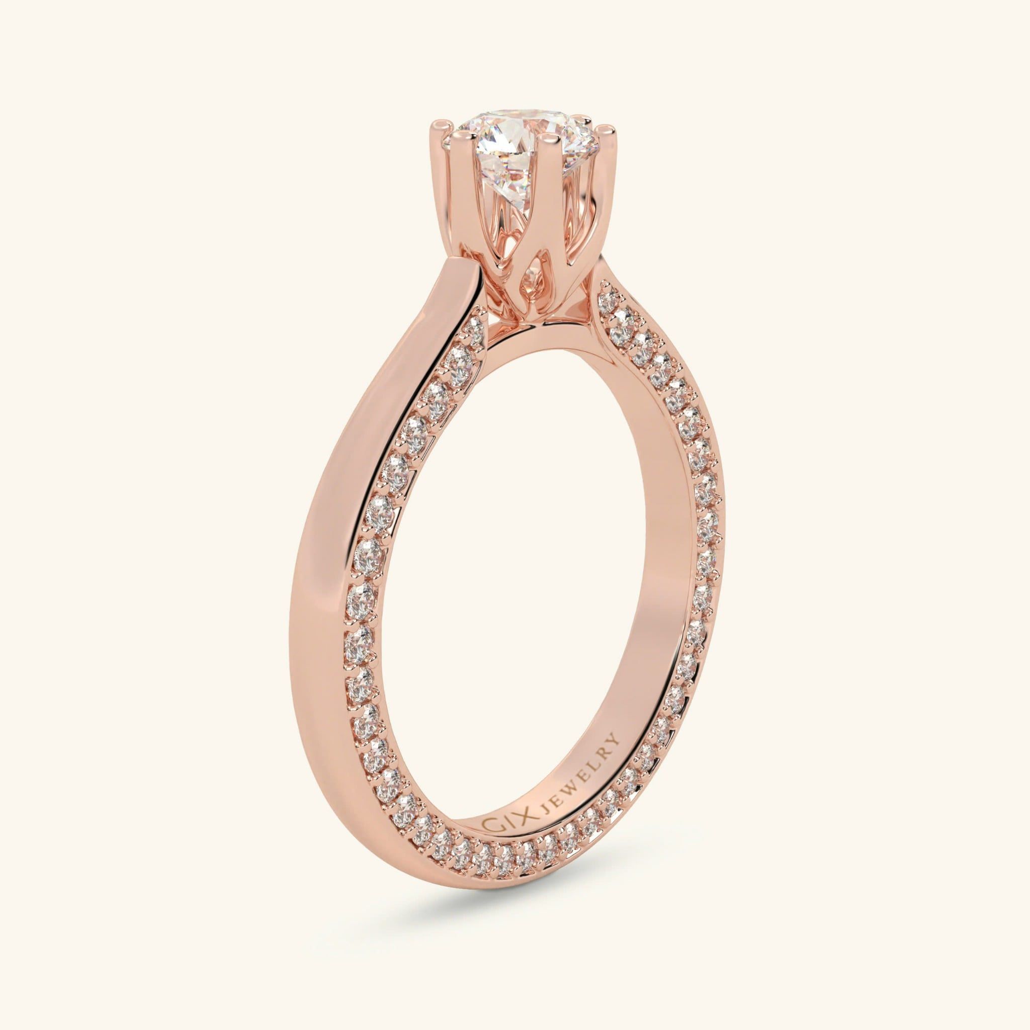  Nhẫn cầu hôn vàng 18k Tulip Embrace | Gix Jewel 
