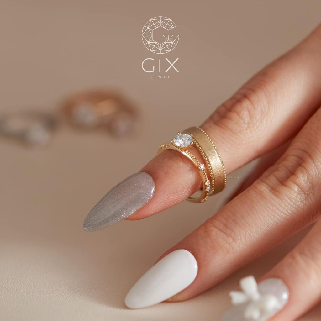  Nhẫn cầu hôn vàng 18k Twilight | Gix Jewel 